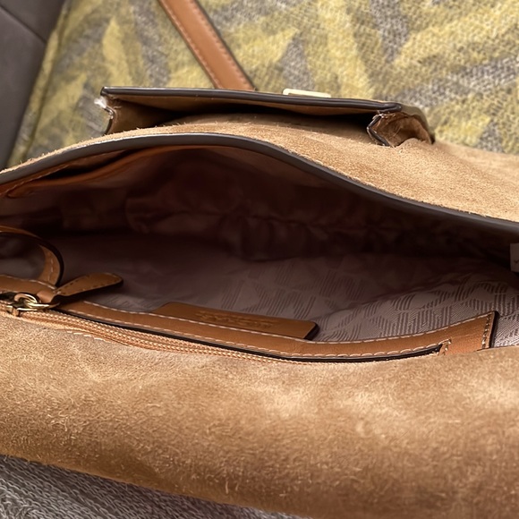 MICHAEL KORS ROMY Medium Messenger Suede Leather Crossbody - Picture 9 of 9